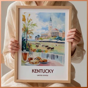Kentucky Derby Print: Mid-Century Modern Louisville Art