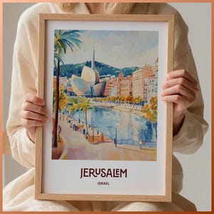Bilbao Spain Art Print: Guggenheim Museum, Pastel Cityscape