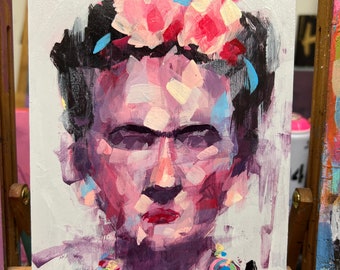 Abstract Frida Sketch Painting