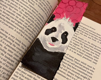 Panda Bookmark | Original hand painted