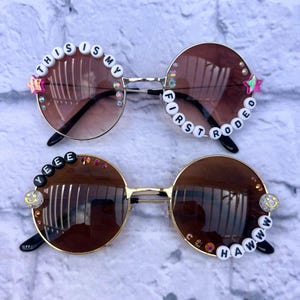 Gafas de sol Cowboy Carter personalizadas, accesorios para fans de conciertos de música country, festivales, regalos de despedida de soltera y gafas de sol.