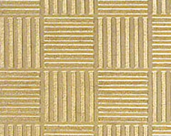 Geometric Pattern Rolling Mill Texture Plate Pattern 2.5" x 6" Brass Texture Plates 24 Gauge Thick