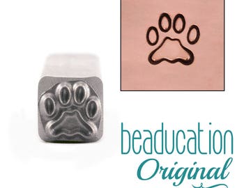 Paw Metal Stamp Design Stamp 7.5mm - Beaducation Original