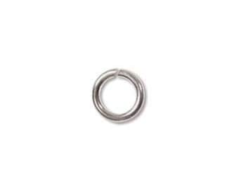 6mm ID 18G Sterling Jump Rings Solid .925 Silver Open Jump Rings JUMPLOCKS by Beadsmith Perfect for Bracelets and Earrings - 50 Jump Rings