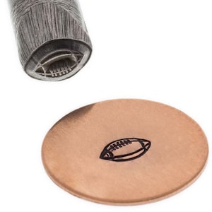 Football Stamp by Eurotool  4.5mm wide by 3mm high - Made of Hardened Steel