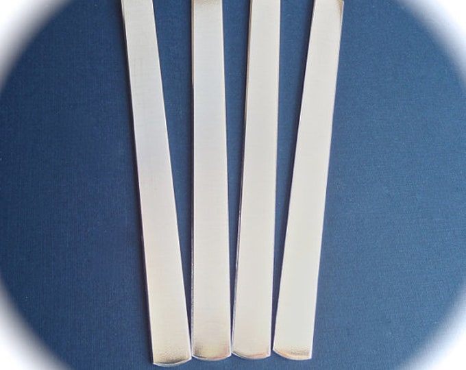 1.27 wide 100 Blank 12 x 8 14G Free US Shipping and other lengths Polished or Unfinished Pure Aluminum Stamping Blank Bracelet Flat