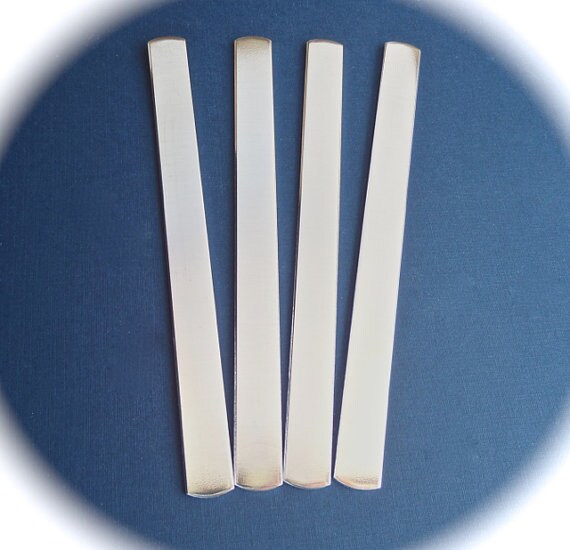 1.27 wide 100 Blank 12 x 8 14G Free US Shipping and other lengths Polished or Unfinished Pure Aluminum Stamping Blank Bracelet Flat