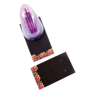 Perforatrice pour cartes postales ou métalliques - Créez vos propres cartes de boucles d'oreilles 2 trous de 1 mm parfaitement espacés pour des cartes de 2 x 3 po. Les trous sont espacés de 2,5 cm (1 po.) - 3/4 po. de profondeur