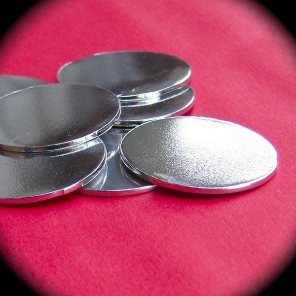 DEALS 50 Discs 3/4" 14 Gauge RAW Unfinished Pure Food Safe Aluminum with Protective PVC - 50 Discs