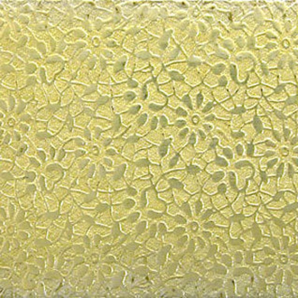 Floral Lace Rolling Mill Texture Plate Pattern 2.5" x 6" Brass Texture Plates 24 Gauge Thick