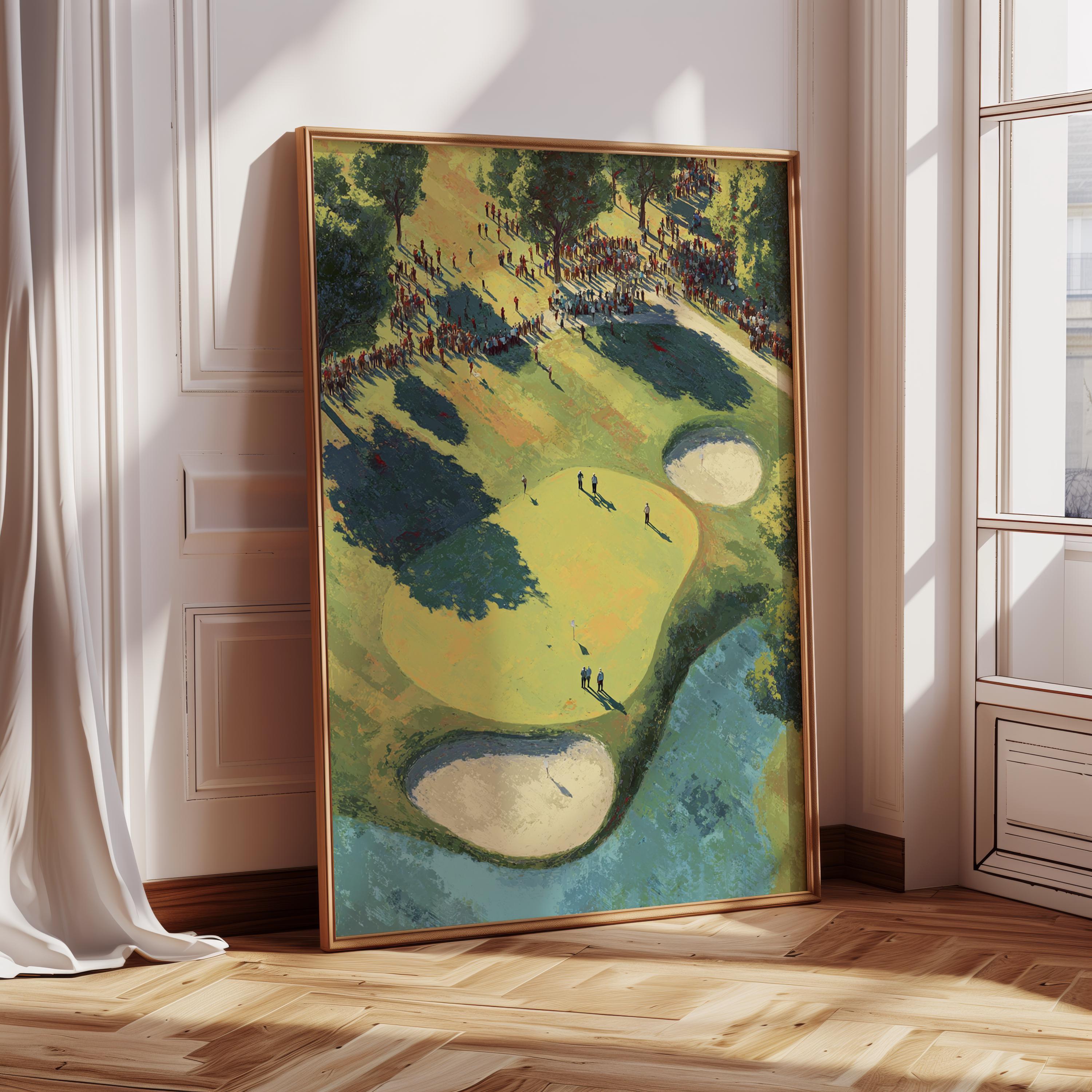Vintage Golf Poster | Golf Course Wall Art for Man Cave | Classic Golf ...
