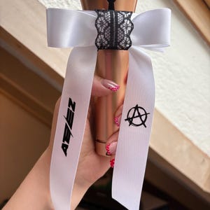 Ateez inspired lightstick bow minimalist kpop