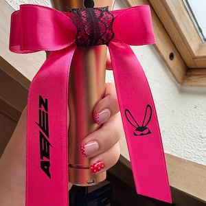 Ateez inspired lightstick bow minimalist kpop