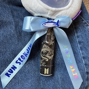 BTS Jin Headband Super Tuna Fish Rhinestone Novelty KPOP Concert Hair Banner Jin super tuna big fish headband | Kgifts.shop main image 3