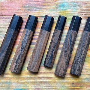 Japanese Wa Knife Handle Ziricote Wood
