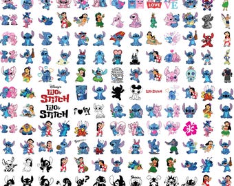 Lilo and Stitch SVG Bundle, Stitch Svg, Stitch Bundle, Stitch Clipart, Stitch Png, Lilo and Stitch Svg, Silhouette svg, Stitch layered
