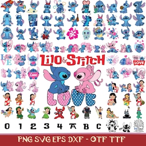 999 stitch svg, stitch bundle, stitch clipart, stitch png, lilo and stitch svg, cricut svg, silhouette svg, stitch layered
