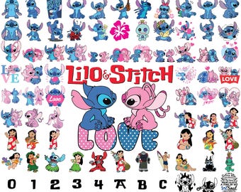 999 steken svg, stekenbundel, steken clipart, stitch png, lilo and stitch svg, cricut svg, silhouet svg, steek gelaagd