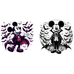 Vampire Mickey Mouse PNG, Sublimation, Minnie Mouse, Disney Vampire Mickey Mouse PNG, Sublimation, Minnie Mouse, Disney