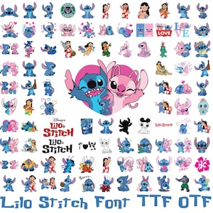 Lilo and Stitch SVG Bundle, Stitch Svg, Stitch Bundle, Stitch Clipart, Stitch Png, Lilo and Stitch Svg, Silhouette svg, Stitch layered