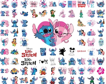 Lilo and Stitch SVG Bundle, Stitch Svg, Stitch Bundle, Stitch Clipart, Stitch Png, Lilo and Stitch Svg, Silhouette svg, Stitch layered