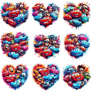 Lightning McQueen Cars Splash and Watercolor, Cars PNG, Cars Clipart, Cars Cartoon Cliparts, Cars Sublimation, Cars Characters PNG Cliparts