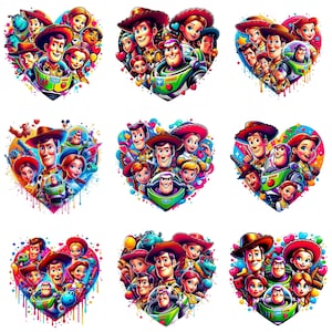 Toy Story Clipart Bundle, Toy Story Png Bundle, Woody Png Files for Cricut, Toy Story Png, Buzz Lightyear Png for Shirts, Toy Story Png
