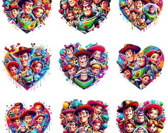 Toy Story Clipart Bundle, Toy Story Png Bundle, Woody Png Files for Cricut, Toy Story Png, Buzz Lightyear Png for Shirts, Toy Story Png