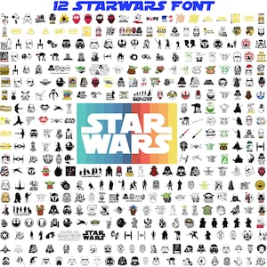 2000 Starwars Svg, Starwars Png, Darth Vader Svg, Mandalorian, Svg files for cricut, StarWars silhouette, Starwars vector, Starwars clipart