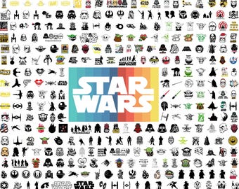 2000 Starwars Svg, Starwars Png, Darth Vader Svg, Mandalorian, Svg files for cricut, StarWars silhouette, Starwars vector, Starwars clipart