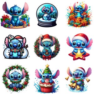 Stitch Christmas Bundle PNG, Merry Christmas Stitch Png, Stitch Merry Grinchmas Png, Stitch Cut Files, Stitch Tis The Season Christmas Png