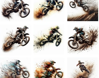Motocross PNG Design digitale / Clipart di moto da cross di alta qualità per progetti di artigianato e sublimazione