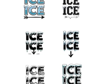 Ice Ice PNG, Frozen Text Clipart, Winter Ice PNG, Icy Dripping Font Vector, Snowy Text Design, Christmas Cold Typography, Frozen Lettering