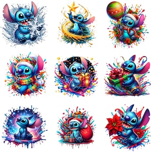 Stitch Christmas Bundle PNG, Merry Christmas Stitch Png, Stitch Merry Grinchmas Png, Stitch Cut Files, Stitch Tis The Season Christmas Png