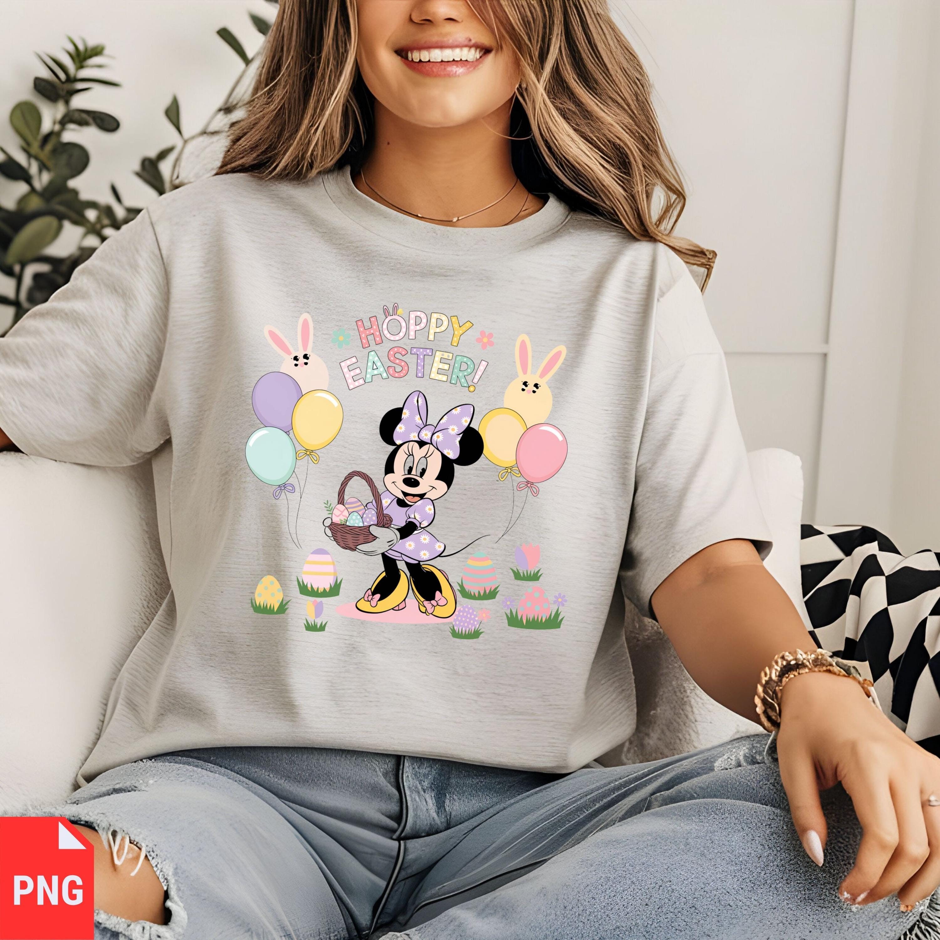 Mini Motsu Easter Collection Minnie Easter PNG, Cute Minnie Mouse Easter Basket, Pastel Easter Shirt ...