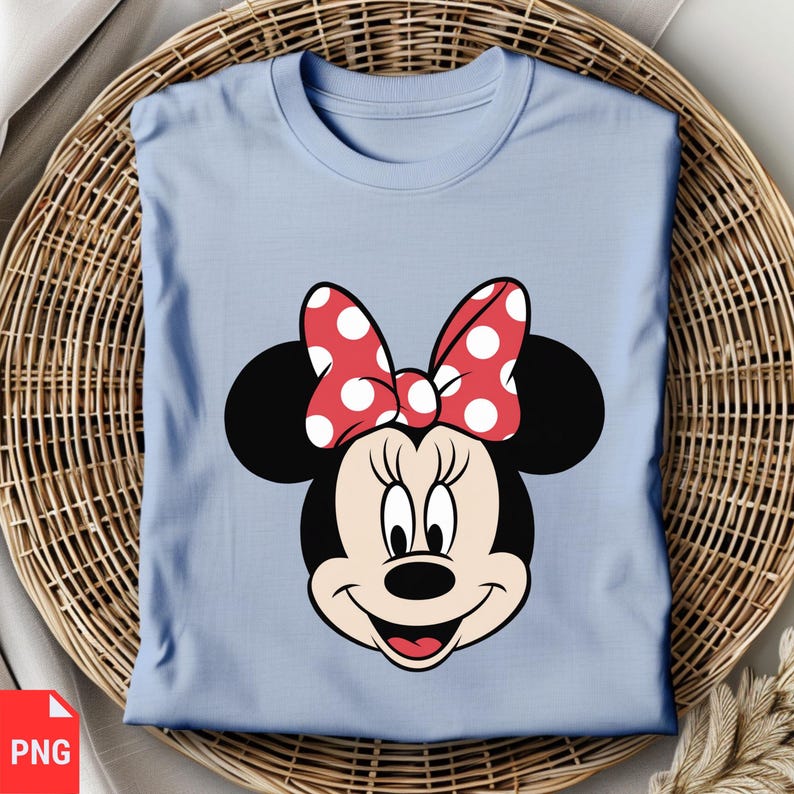 Minnie Mouse Inspired SVG, Cute Bow Mouse Head PNG, Digital Download for Shirts, Sublimation, Cricut, and Crafts image 9