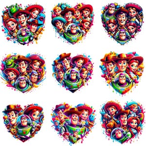 Toy Story Clipart Bundle, Toy Story Png Bundle, Woody Png Files for Cricut, Toy Story Png, Buzz Lightyear Png for Shirts, Toy Story Png