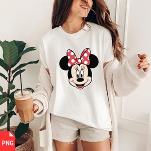 Minnie Mouse Inspired SVG, Cute Bow Mouse Head PNG, Digital Download for Shirts, Sublimation, Cricut, and Crafts image 8