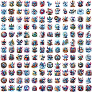 Stitch Christmas Bundle PNG, Merry Christmas Stitch Png, Stitch Merry Grinchmas Png, Stitch Cut Files, Stitch Tis The Season Christmas Png