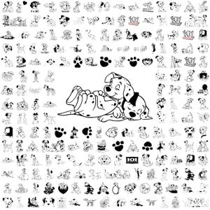 Dalmatians SVG Bundle, Baby Dog Svg, Dalmatians Png, Dalmatian Svg, 101 Dalmatian Svg, Dalmations Dogs PNG, Dalmatians Cricut, School Days