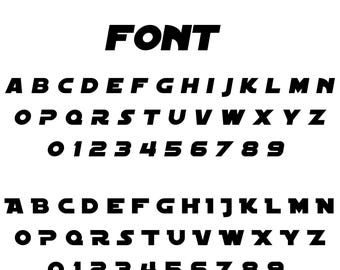 Star Wars Alphabet SVG, Star Wars Font SVG, Letters Clipart, Digital Download, Star Wars SVG for Cricut, Customizable Gift Svg Files