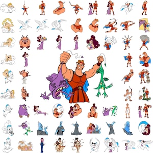 Hercules SVG Bundle, Baby Hercules SVG, Hercules Clipart, Cricut Files, Disney Inspired SVG, Instant Download, Hercules Png, Digital Files