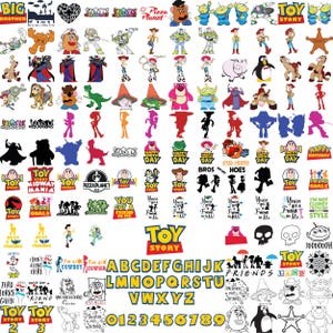 Toy Story SVG Bundle, Woody SVG for Cricut, Buzz Lightyear SVG for Shirts, Toy Story Png, Clipart Bundle, Instant Download Files