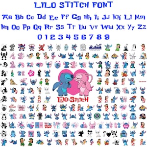 Lilo and Stitch SVG Bundle, Stitch Svg, Stitch Bundle, Stitch Clipart, Stitch Png, Lilo and Stitch Svg, Silhouette svg, Stitch layered