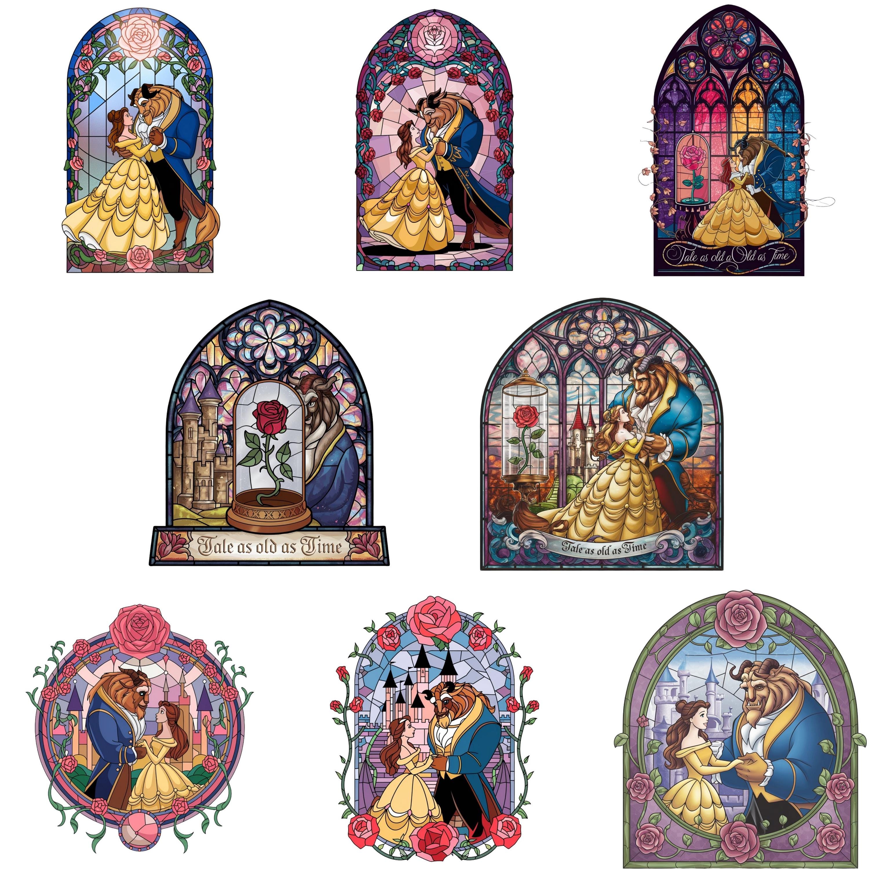 Beauty and the beast characters - Etsy België, image size:3000x3000