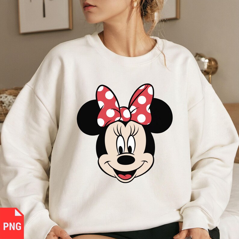 Minnie Mouse Inspired SVG, Cute Bow Mouse Head PNG, Digital Download for Shirts, Sublimation, Cricut, and Crafts image 10
