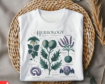 Herbology PNG, Magical Plants Clipart, Witchcraft Botanical Sublimation, Potion Ingredients Digital Art, Fantasy Herbs Shirt Design