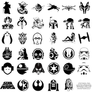Starwars Svg, Starwars Png, Darth Vader Svg, Mandalorian Svg, Svg files for cricut, StarWars silhouette, Starwars vector, Starwars clipart