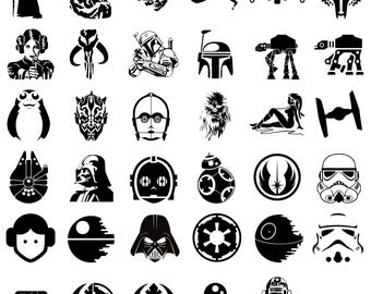 Starwars Svg, Starwars Png, Darth Vader Svg, Mandalorian Svg, Svg files for cricut, StarWars silhouette, Starwars vector, Starwars clipart
