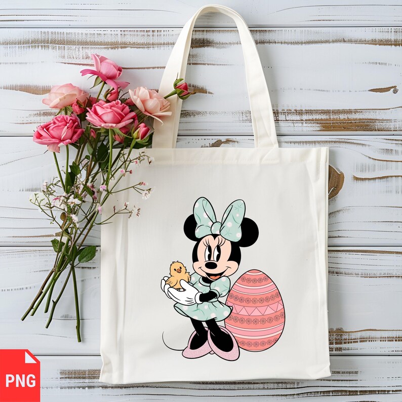 Mini Motsu Easter Collection Easter Minnie Mouse PNG Bundle, Cute Minnie Easter Eggs Clipart, Spring ...